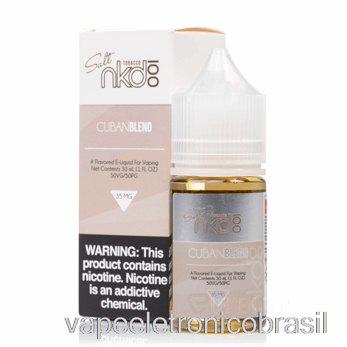 Mistura Cubana Vape Eletrônico - Nkd100 Salt E-liquid - 30ml 50mg